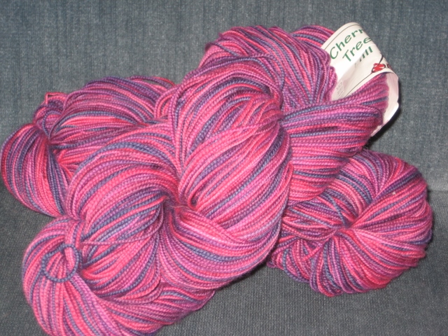 Super Sock hand dyed Merino wool-Purpliscious